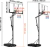 SucceBuy Tragbarer Basketballständer mit höhenverstellbarem Produktbild-Vorschau 8