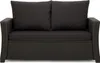 A studio shot of a black outdoor sofa cushion set. Anteprima dell’immagine prodotto