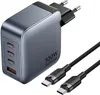 Ladegerät Vention 100 W 1xUSB-A 3xUSB-C + Kabel Produktbild-Vorschau 1