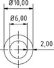 Riggatec Alu-Rohr Rund 10x2mm Länge 2,0 mtr. Produktbild-Vorschau 2