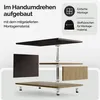 CASARIA® Couchtisch Grau Holz Modern mit Stauraum 95x55cm Produktbild-Vorschau 6