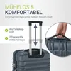 Juskys Hartschale Kofferset Reisekoffer 3 teilig - Produktbild-Vorschau 3