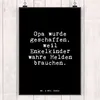 Mr. & Mrs. Panda Bild Opa wurde geschaffen, weil... DIN A4 Produktbild-Vorschau 2