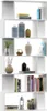 A white modular bookshelf filled with decorative items and books. Náhľad obrázku produktu