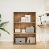 vidaXL Artisan dubová knihovna 80x30x114 cm materiál na Náhled obrázku produktu 3