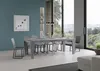 Ausziehbarer Tisch 90x90/246 cm Spimbo Premium Cemento Produktbild-Vorschau 3