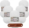 5 x ALIZE Softy Plus 55 White mit Label Produktbild-Vorschau 1