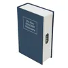 A blue book safe with a combination lock on the side, presented against a white background. Produktbild-Vorschau