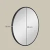 SONGMICS Wandspiegel, Spiegel rund, Metallrahmen, 80 cm d, Produktbild-Vorschau 8