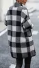ASKSA Damen Cardigan Karierter Farbblockstrick Produktbild-Vorschau 6