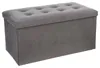 Prešívaný Puf Adaline Sivý 76X38 Cm Náhľad obrázku produktu 1