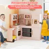 Cucina per bambini COSTWAY con piano di lavoro estraibile, Anteprima dell’immagine prodotto 9