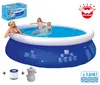 Happy People Wehncke Quick Up Pool Planschbecken Blau Produktbild-Vorschau 3
