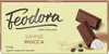 A chocolate bar package with two pieces of chocolate and coffee beans. Náhľad obrázku produktu