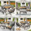 Set di mobili da giardino Merax con design a X e struttura Anteprima dell’immagine prodotto 6