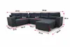 Couchgarnitur Sofa Sofagarnitur Captain U mit Produktbild-Vorschau 2