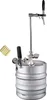 A beer keg with a dispensing system attached, including a tap, pressure gauge, and CO2 cartridges. Produktbild-Vorschau