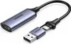 A Ugreen video capture card with HDMI input and USB-C and USB-A connectors. Náhled obrázku produktu