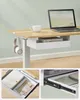 A standing desk with a laptop, headphones, and a drawer. Produktbild-Vorschau