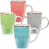 Kolorowe kubki ceramiczne w pudełku upominkowym - zestaw 4 Podgląd zdjęcia produktu 3