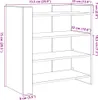 vidaXL Příborník černý 73,5x35x75 cm Materiál na bázi dřeva Náhled obrázku produktu 8