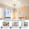 ZMH LED stropní ventilátor s osvětlením Moderní stropní Náhled obrázku produktu 5
