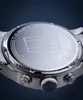 Close-up view of the back of a Tommy Hilfiger watch, showing the brand logo and model information. Produktbild-Vorschau