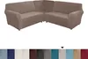 Topchances Velvet Sofa Cover L Shape 5 Seater Corner Sofa Náhled obrázku produktu 4