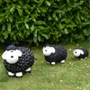 Großes Schaf 32 x   44 cm  Gartenfigur in Schwarz Produktbild-Vorschau 4