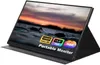 A portable monitor is displayed at an angle, propped up by its cover, with a scenic image of ducks on water at sunset on its screen. Produktbild-Vorschau