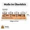 Adventskranz Holz Advent Kerzenhalter länglich modern Produktbild-Vorschau 6