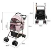Hundewagen klappbar Transporttasche Hundebuggy bis 15kg Produktbild-Vorschau 7