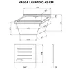 Waschbeckenunterschrank 45cm Eiche Weiß mit Waschbrett | Produktbild-Vorschau 5