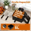 Fritéza COSTWAY 5 l, 1700 W Kompaktní fritéza s 1 velkým a Náhled obrázku produktu 4