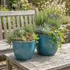 Premium Keramik Blumentopf "EGG POT" in Jade Winterhart & Produktbild-Vorschau 6