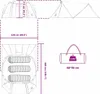 Tente tunnel vidaXL pour 3 personnes, verte et blanche, 328 Voir les images du produit 7