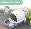 PawHut Kočičí záchod s víkem, kočičí toaleta s lopatkou a Náhled obrázku produktu 7