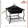 GARDEBRUK® Feuerschale mit Funkenschutz Schürhaken 45cm Produktbild-Vorschau 8