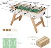 KANGUI Baby foot ado & adultes - Blanc/bois - 3 balles Voir les images du produit 2