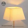 Home Sweet Home Lampenschirm aus Stoff Beige - 20 x 14 x 14 Produktbild-Vorschau 3