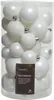 Weihnachtskugeln Kunststoff Mix 4-6cm 30er Set - Winterweiß Produktbild-Vorschau 2