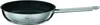 A stainless steel frying pan with a black interior is shown against a white background. Anteprima dell’immagine prodotto