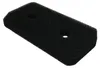 A black foam filter with two holes is shown against a white background. Produktbild-Vorschau