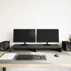 vidaXL Monitorständer Schwarz Eichen-Optik 100x27x10 cm Produktbild-Vorschau 3