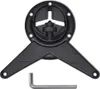 A black adjustable table leg bracket with an Allen wrench. Voir les images du produit