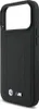 A black iPhone case with a quilted pattern and BMW logos. Voir les images du produit