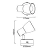 BRILLIANT LED Wandspot Janna | zeitlose Wandleuchte | Produktbild-Vorschau 4