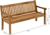 Dehner Gartenbank Havanna, 3-Sitzer, ca. 160 x 89 x 67 cm, Produktbild-Vorschau 5