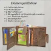 flevado Damen Voll Leder Portemonnaie mit Lilianen Muster Produktbild-Vorschau 2