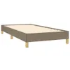 vidaXL Struttura letto senza materasso Taupe 100x200 cm Anteprima dell’immagine prodotto 3